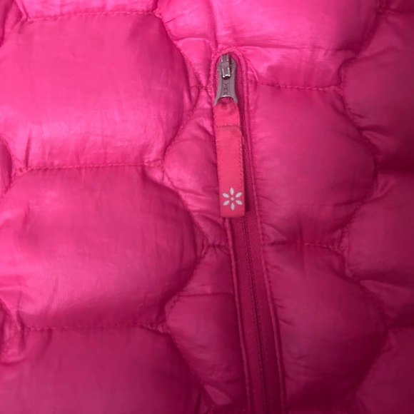Pink 80% Goose Down Jacket with Hood (Size Large, 650 Fill) - Picture 4 of 8